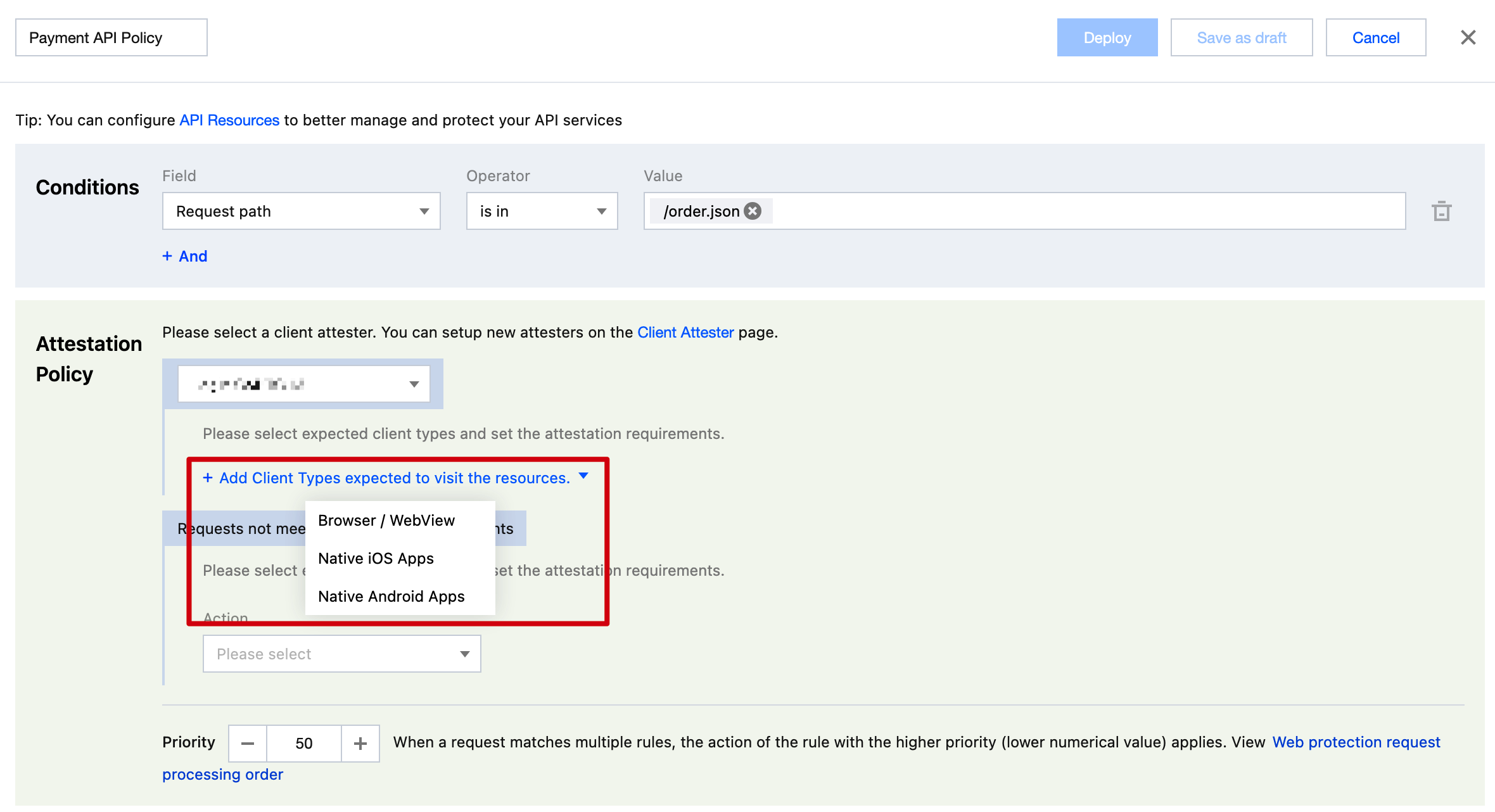 Client Authentication: Add client allowed for access types
